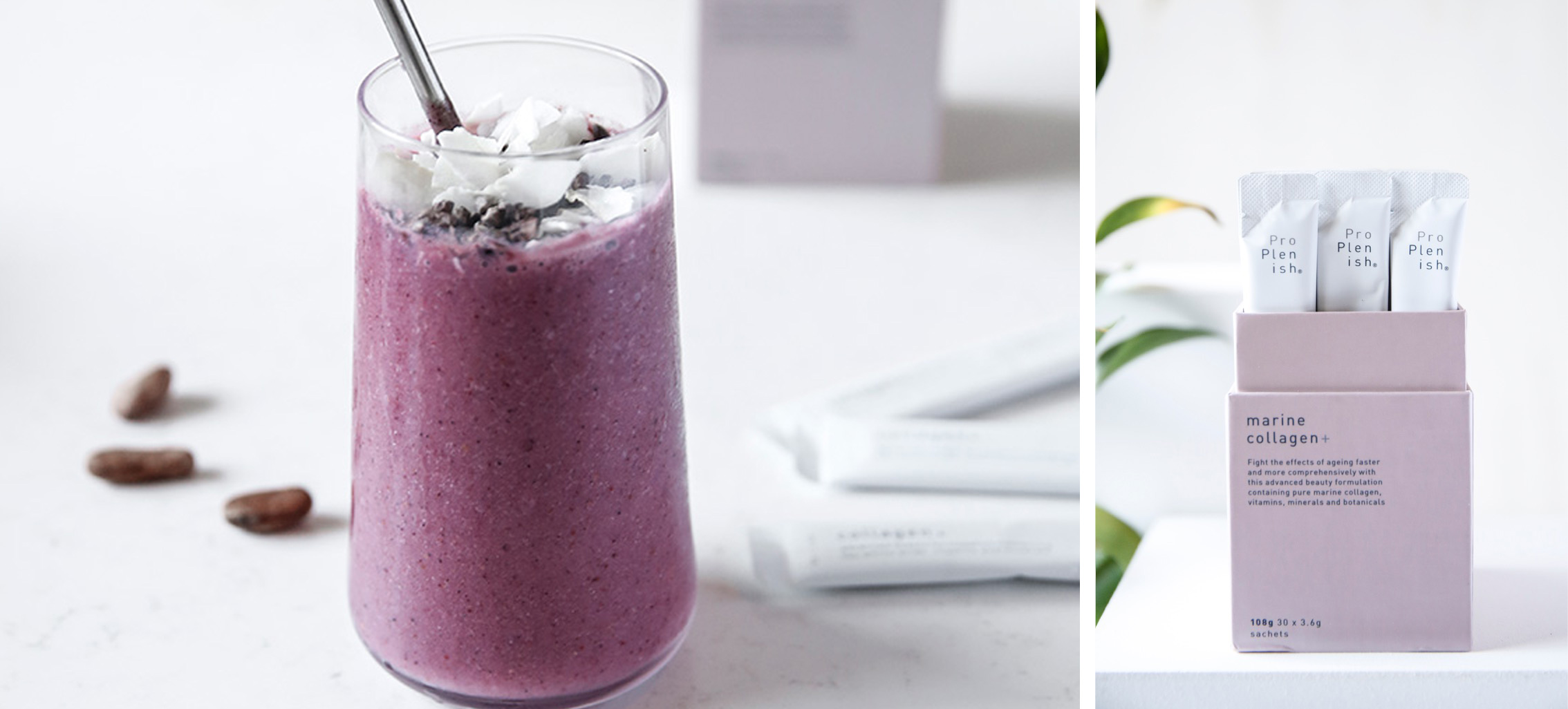 marine collagen smoothie to boost gut health