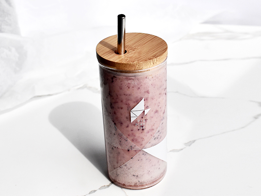 Glass smoothie bottle ProPlenish