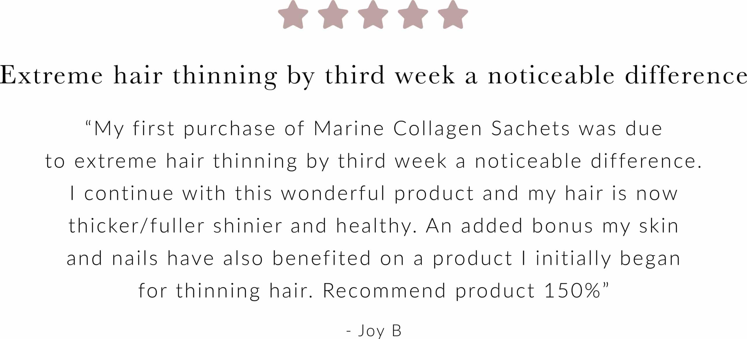 joy b review on marine collagen sachet