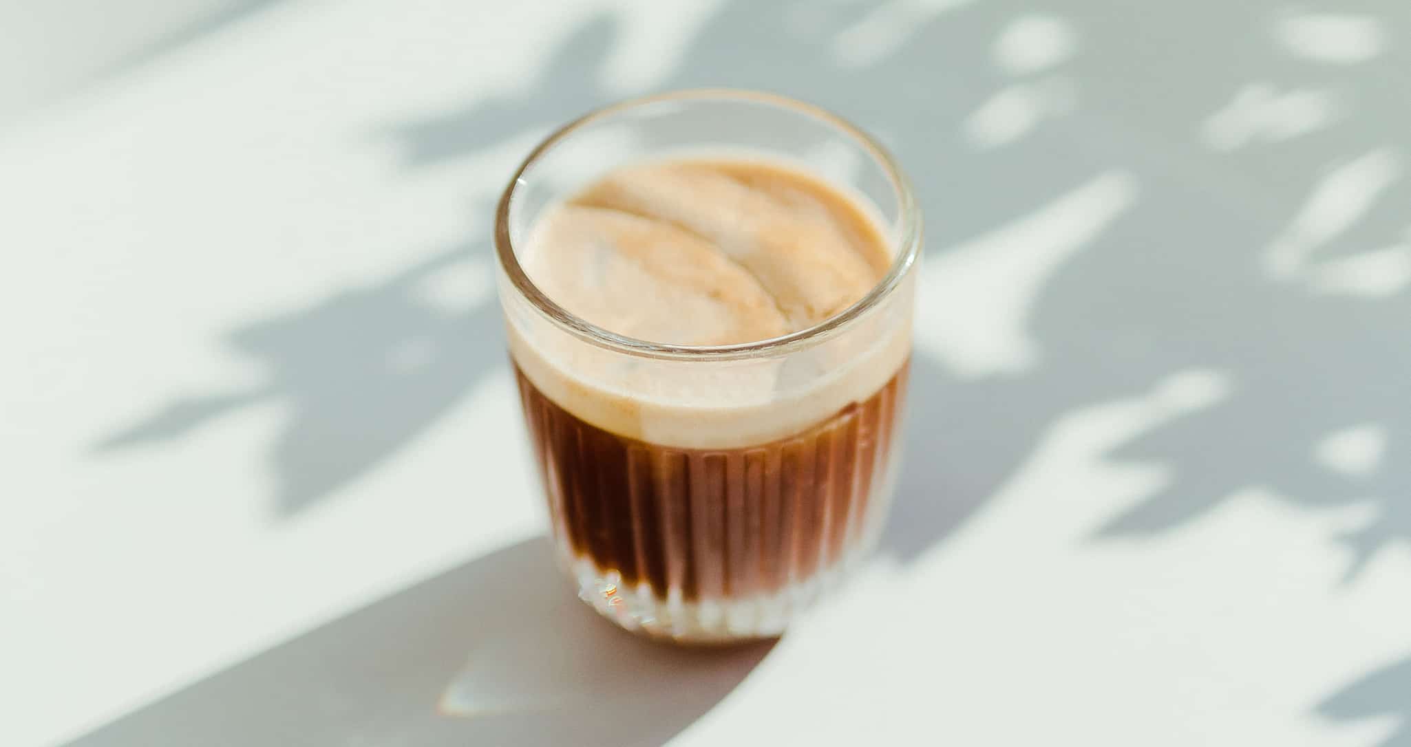 cup of coffee with shadow